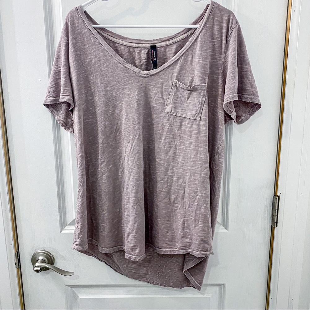 Relaxed comfy fitting Torrid Womens pocket tshirt